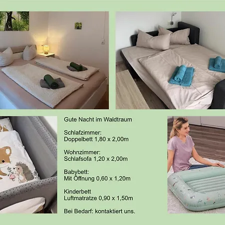 아파트 Waldtraum Schwimmbad Sauna Kinderbett Wandern